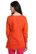Orange Art Silk Indie Top image number 4