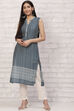 Orange Straight Printed Kurta image number 0