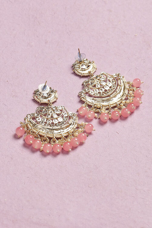 Pink Alloy Earrings image number 2