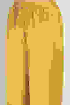 Yellow Cotton Embroidered Straight Kurta Set image number 2