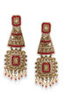 Red Metal Brass Earring image number 0