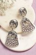 Oxidised Silver Alloy Earrings image number 0