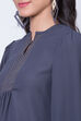 Teal Blue Poly Cotton Straight Top image number 1