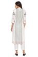 White Straight Cotton Kurta image number 5