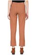 Rangriti Maroon Cotton Slim Pants image number 5