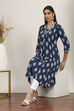 Blue Cotton A-line & Kalidar Kurtas
