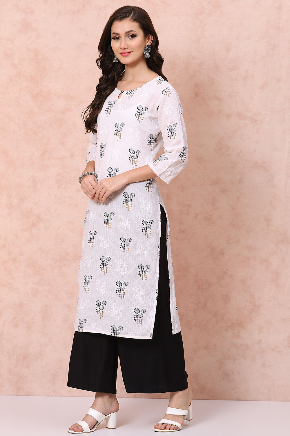 White Viscose Palazzo image number 5