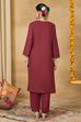 Blue Viscose Rayon Straight Printed Suit Set image number 5
