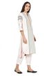 White Straight Cotton Kurta image number 3