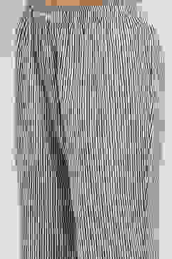 White and Black Printed Straight Suit Set image number 2