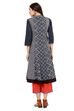 Black Kalidar Cotton Kurta image number 3