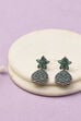 Apple Green Oxidised Alloy Earrings image number 0