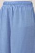 Blue Viscose Polyester Viscose Rayon Kurta Pants Set image number 2
