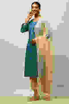 Gold Poly Chiffon Dupatta image number 0