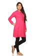 Fuschia Straight Rayon Kurta image number 1