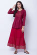 Navy Blue Polyester Matka Top image number 4