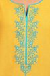 Mustard Straight Cotton Kurta image number 4