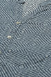 Indigo Blue Cambric Zig-Zag Printed Straight Kurta image number 1