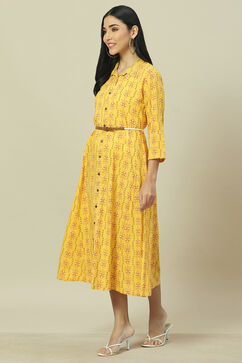 Yellow LIVA Straight Dress image number 2
