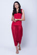 Yellow Polyester Viscose Straight Suit Set image number 2