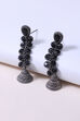 Black Metal Brass Earring image number 1