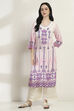 Purple Viscose Rayon Straight Kurta image number 5