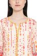 Peach Cotton Front Open Kurta image number 1