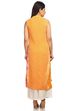 Orange Straight Rayon Kurta image number 4