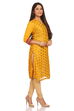 Yellow Cotton Straight Kurta image number 1