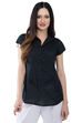 Black Short top Viscose Indie Top image number 0
