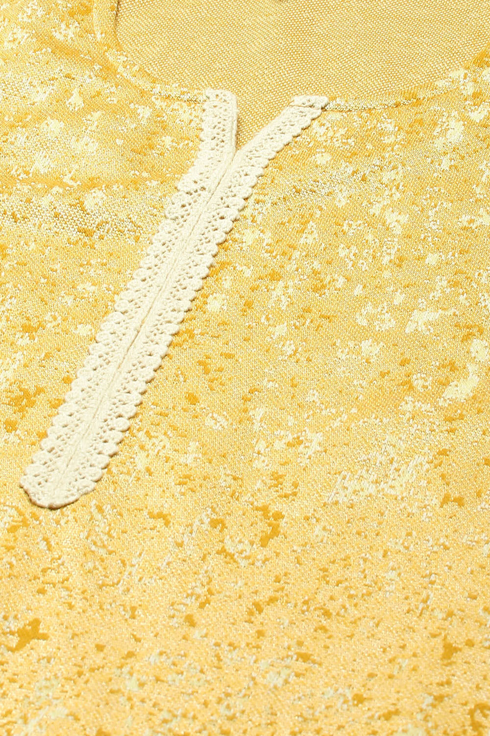 Yellow Acrylic Straight Printed Kurta image number 1