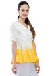 White Flared Cotton Indie Top image number 3