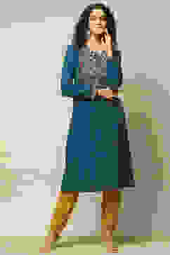 Mustard Acrylic Regular Solid Legging image number 0