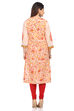Green Cotton A-Line Kurta image number 4
