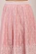 Pink Polyester Kalidar Lehenga Set image number 2