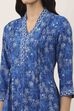 Blue Rayon Straight Kurtas image number 1