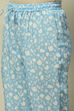 Pastel Blue Rayon Straight Suit Set image number 2