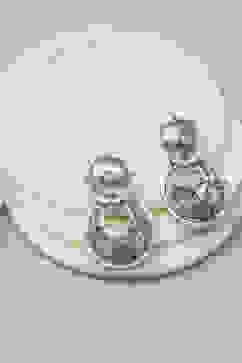 Dual Oxidised Alloy Earrings image number 0