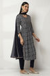 Indigo Viscose Rayon Gathered Set image number 5