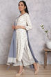 Ecru Cotton Straight Suit Set image number 1