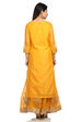 Mustard Straight Poly Cotton Kurta image number 2