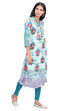 Lime Green Straight Viscose Rayon Kurta image number 2