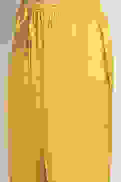 Yellow Cotton Floral Straight Suit Set image number 2