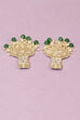 Green Alloy Earrings image number 2