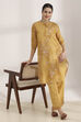Gray Cotton Flex Straight Printed Kurta Pants Set image number 0