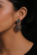 Yellow and Light Green Metal Brass Earring image number 1