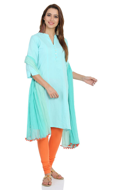 Coral Cotton Leggings image number 3