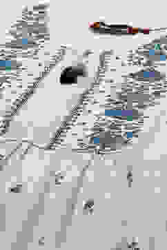 Blue Rayon Tiered Kurta image number 1