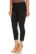 Black Cotton Slim Pants image number 1