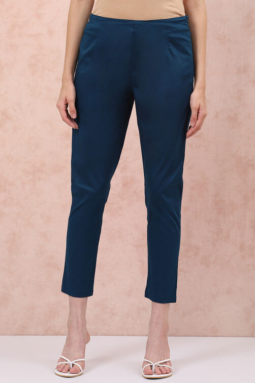 Cobalt Blue Slim Pants image number 0